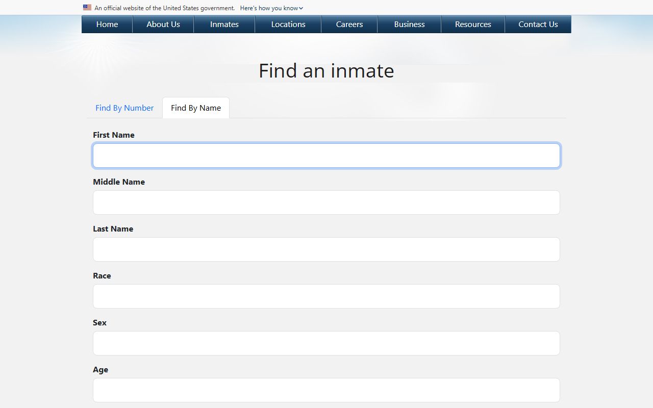 Murray County inmate records Federal Bureau of Prisons name search