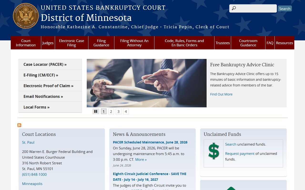 Murray County probate records bankruptcy court homepage